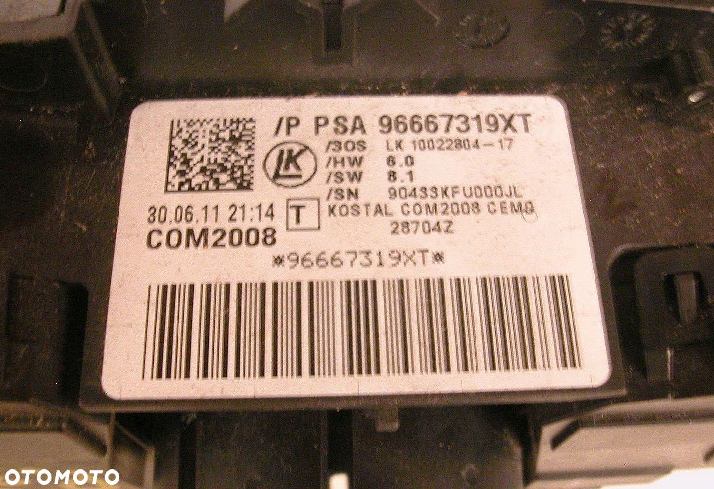 PEUGEOT 3008 5008 PRZEŁĄCZNIK ZESPOLONY 96667319XT - 5