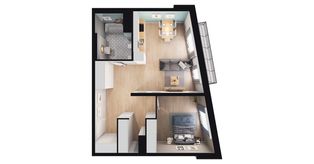 2-pokojowe mieszkanie 57m2 + balkon Bez Prowizji - Pełny obrazek: 2/8