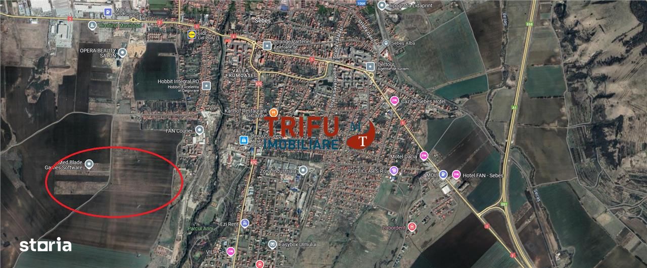 Teren de vanzare 600 mp in Sebes - Imagine principală: 1/3